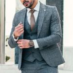 Slim Fit Grey Suit - Image 2